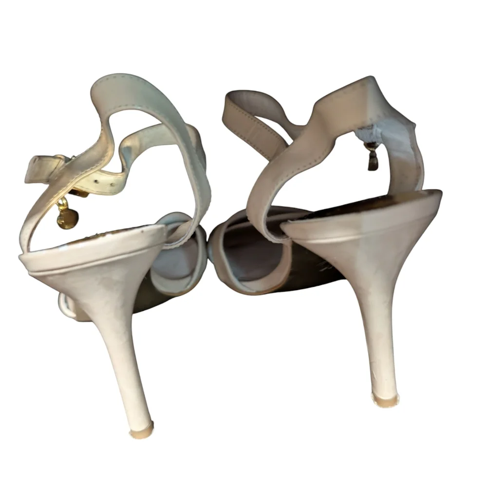 Elegant Cream High Heel Sandals
